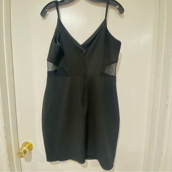 B.Darlin Bodycon Mesh Side Dress - Picture 2 of 3